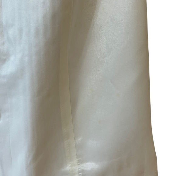 Alexandra Dillon‎ Winter White Tuxedo Dress w/ Black Sash - Picture 11 of 16